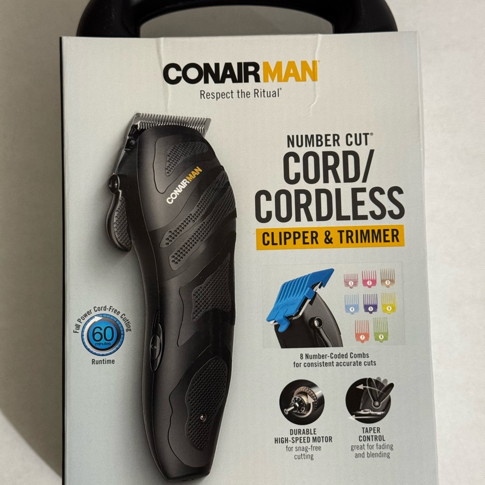 ConairMan Cord/Cordless Clipper & Trimmer - Black